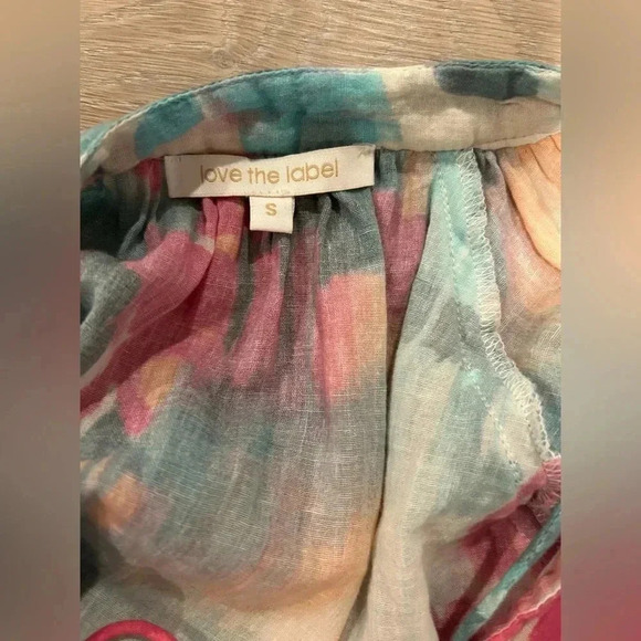 LOVE THE LABEL Lucette Top in Rosie Blue / Size Small / - Picture 5 of 7